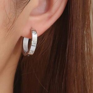 Elegant Silver Hoop Earrings